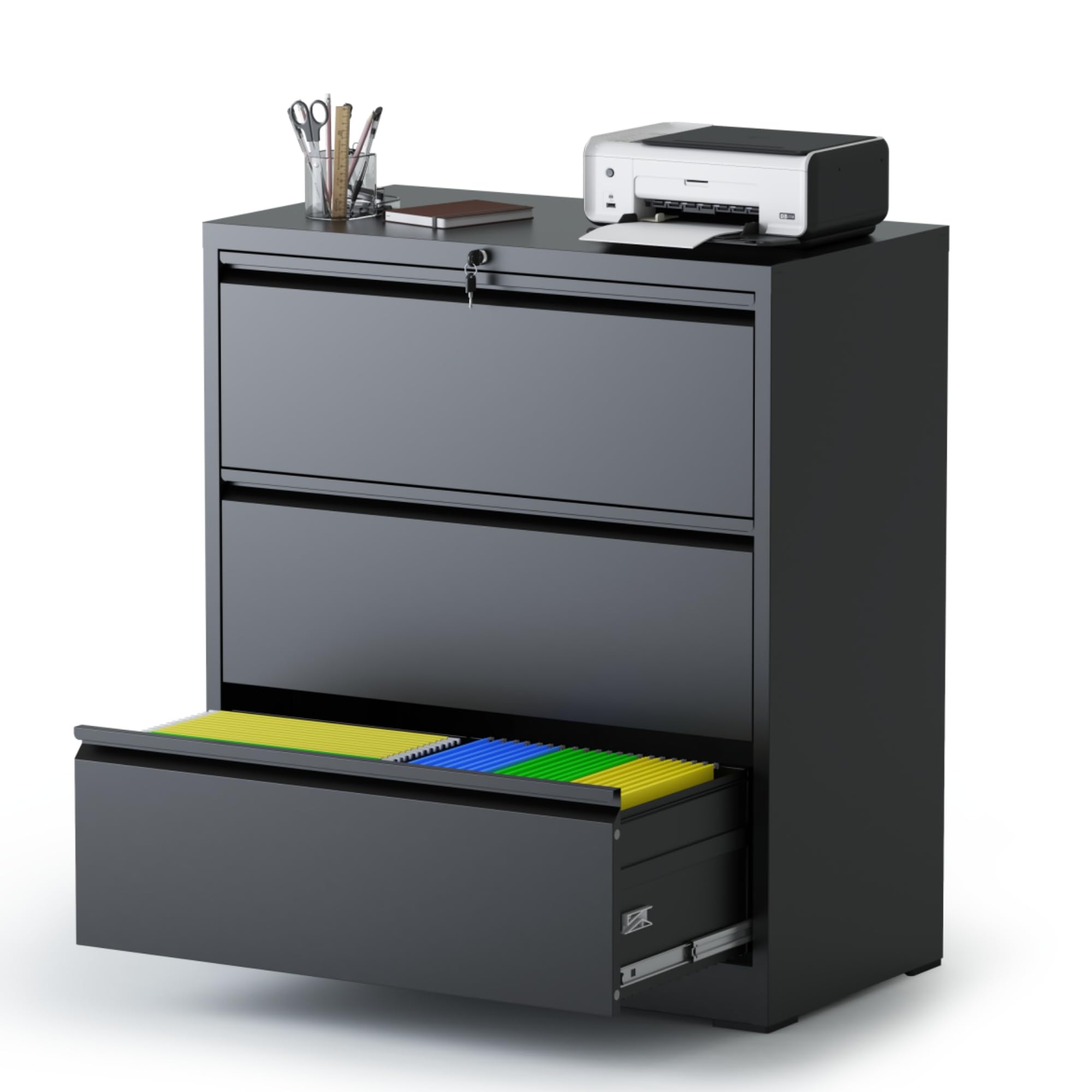 あいやー Amazon.com: AQY3 Drawer File Cabinet with Lock,Metal Lateral File