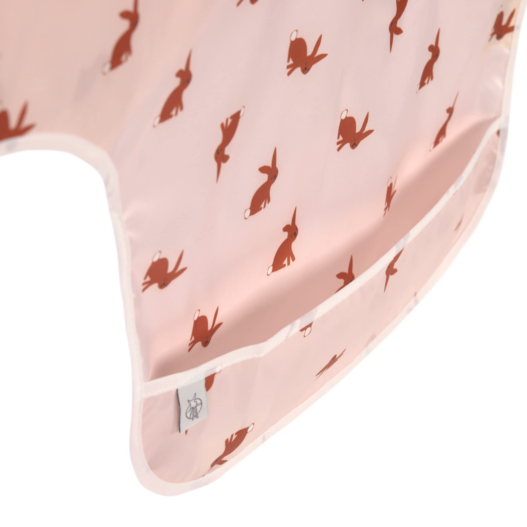LÄSSIG Zestaw śliniaków z długim rękawem dla niemowląt, 2 sztuki do zawiązania/długi rękaw Bib Little Forest Rabbit