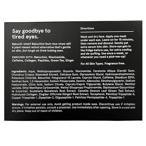 Miniatura 9 de BRO MASK - Almohadillas de gel para debajo de los ojos parches refrescantes para ojeras e hinchazón  Juego de parches de hidrogel antienvejecimiento