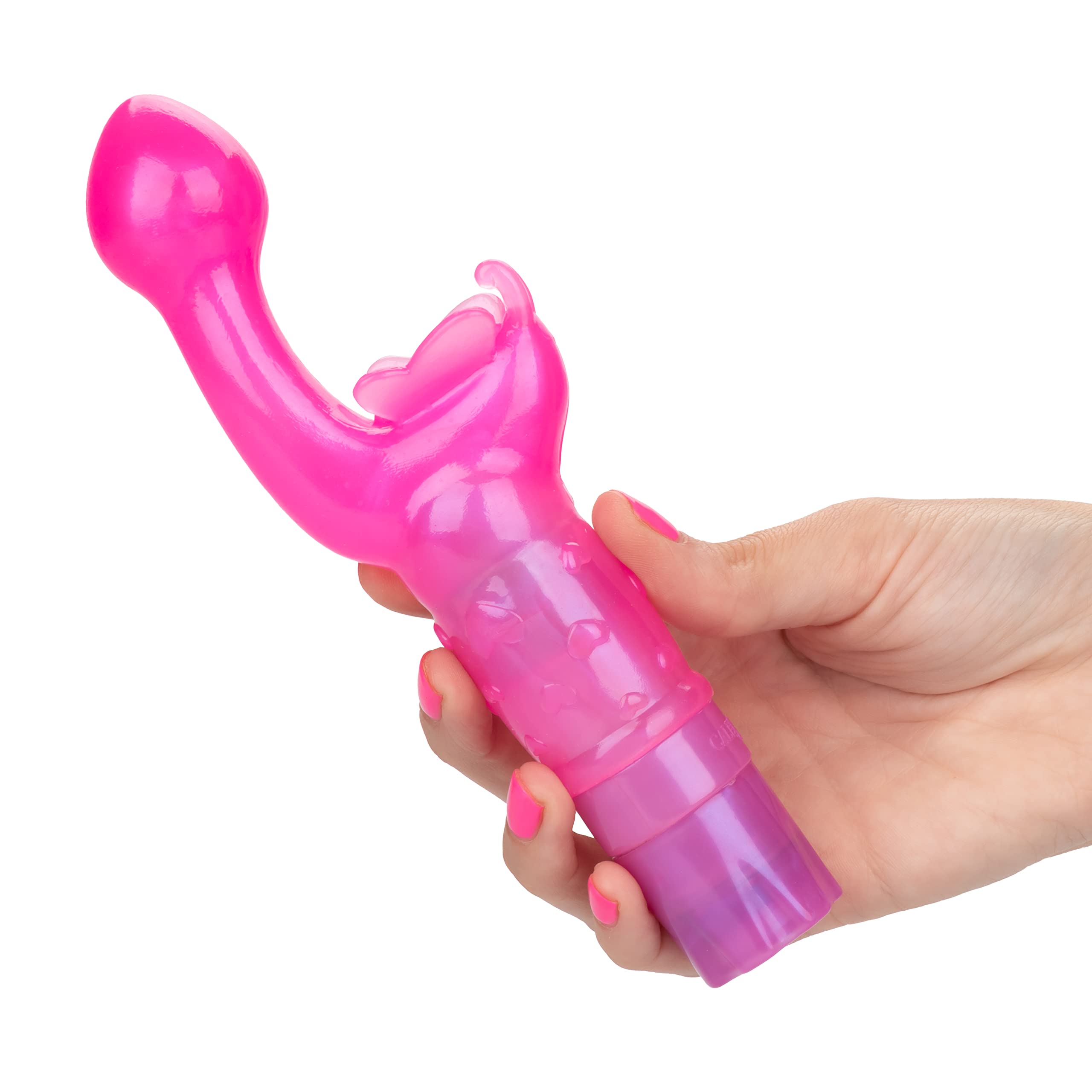 CalExotics Original Butterfly Kiss Vibrator - Multi-Speed Waterproof Vibe – Adult Sex Toys for Couples - Clitoral G Spot Massager –: Pink