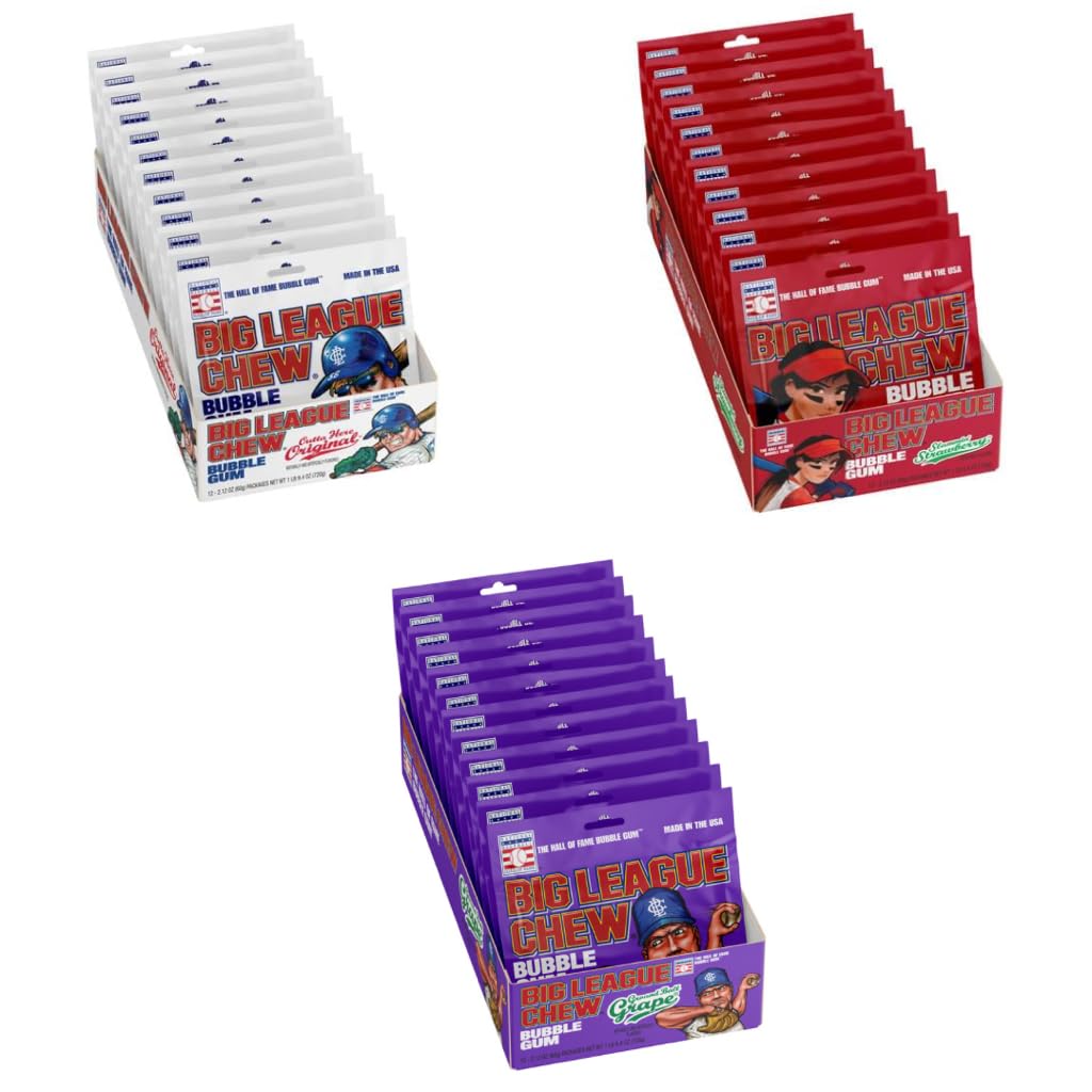 Big League Chew Bubble Gum Team Variety Pack Games