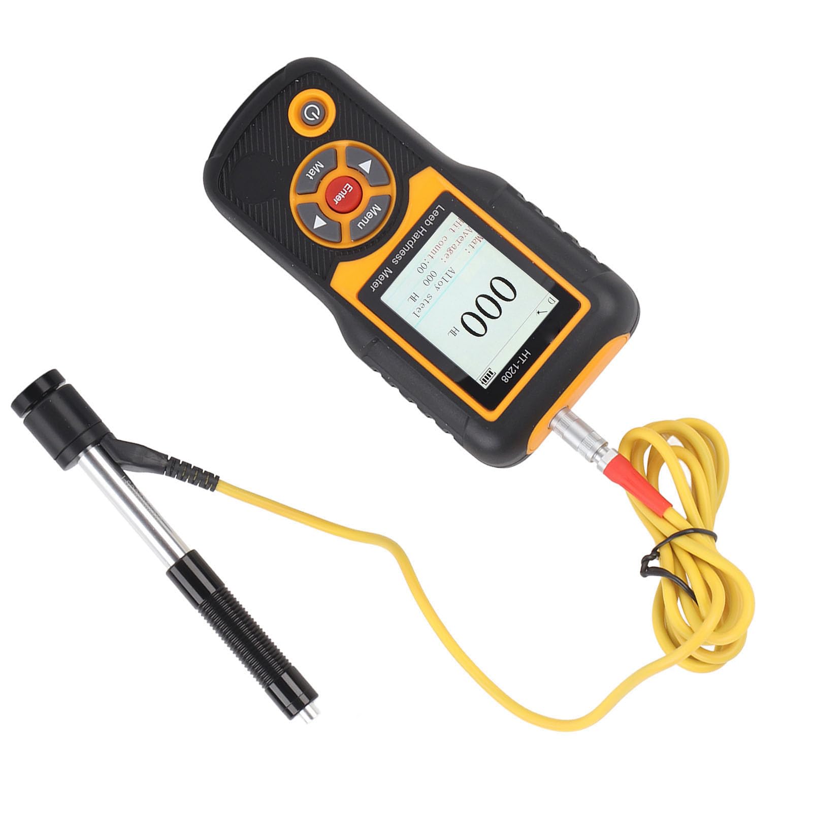 Tester di Durezza Digitale HT-1208 Ad Alta Precisione per Metalli Acciaio Ferro Bronzo Rame con Display LCD Professionale per Laboratorio Industria Officina Meccanica Strumento di Misura