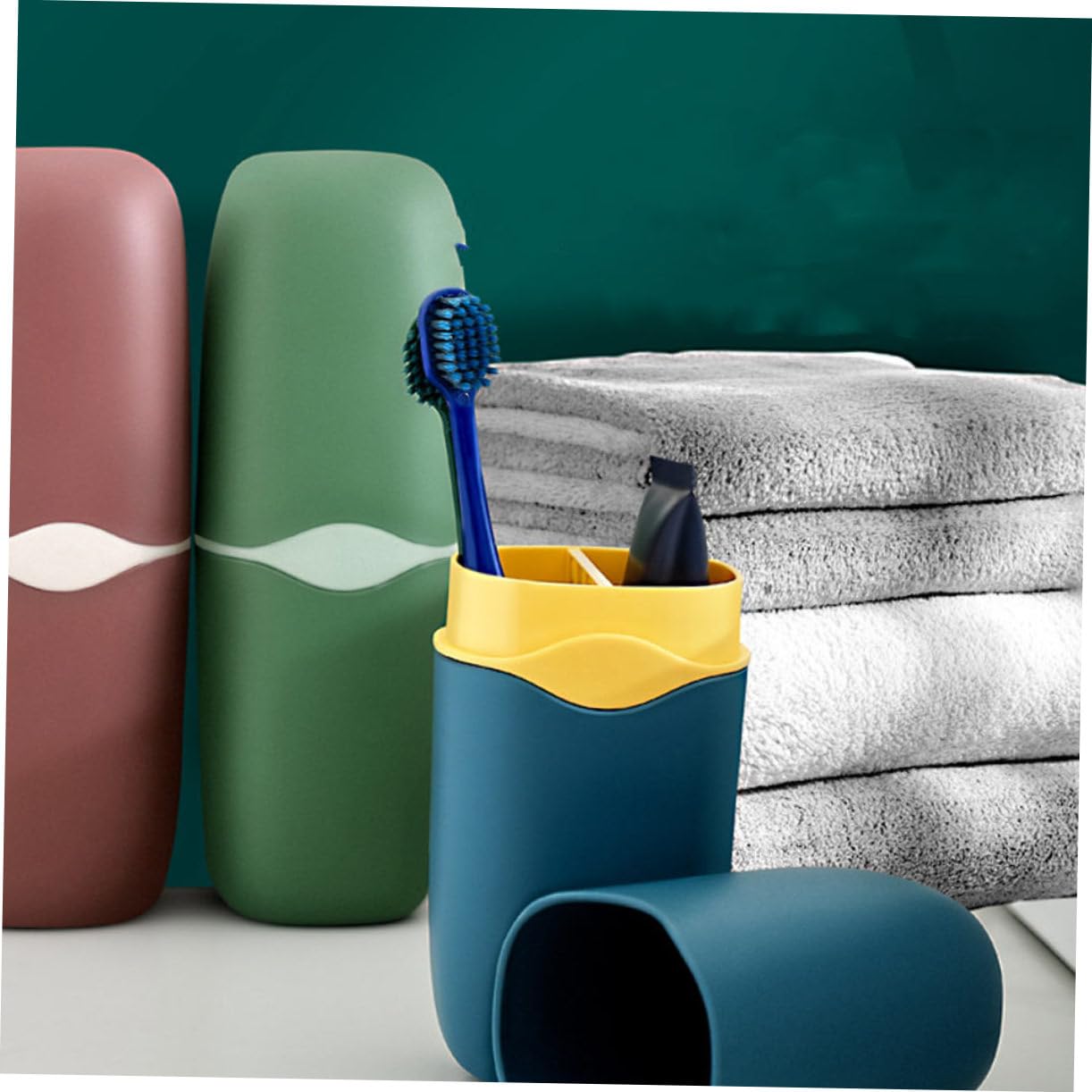 minkissy 6 Soportes para Cepillo de de plástico Simple de Viaje