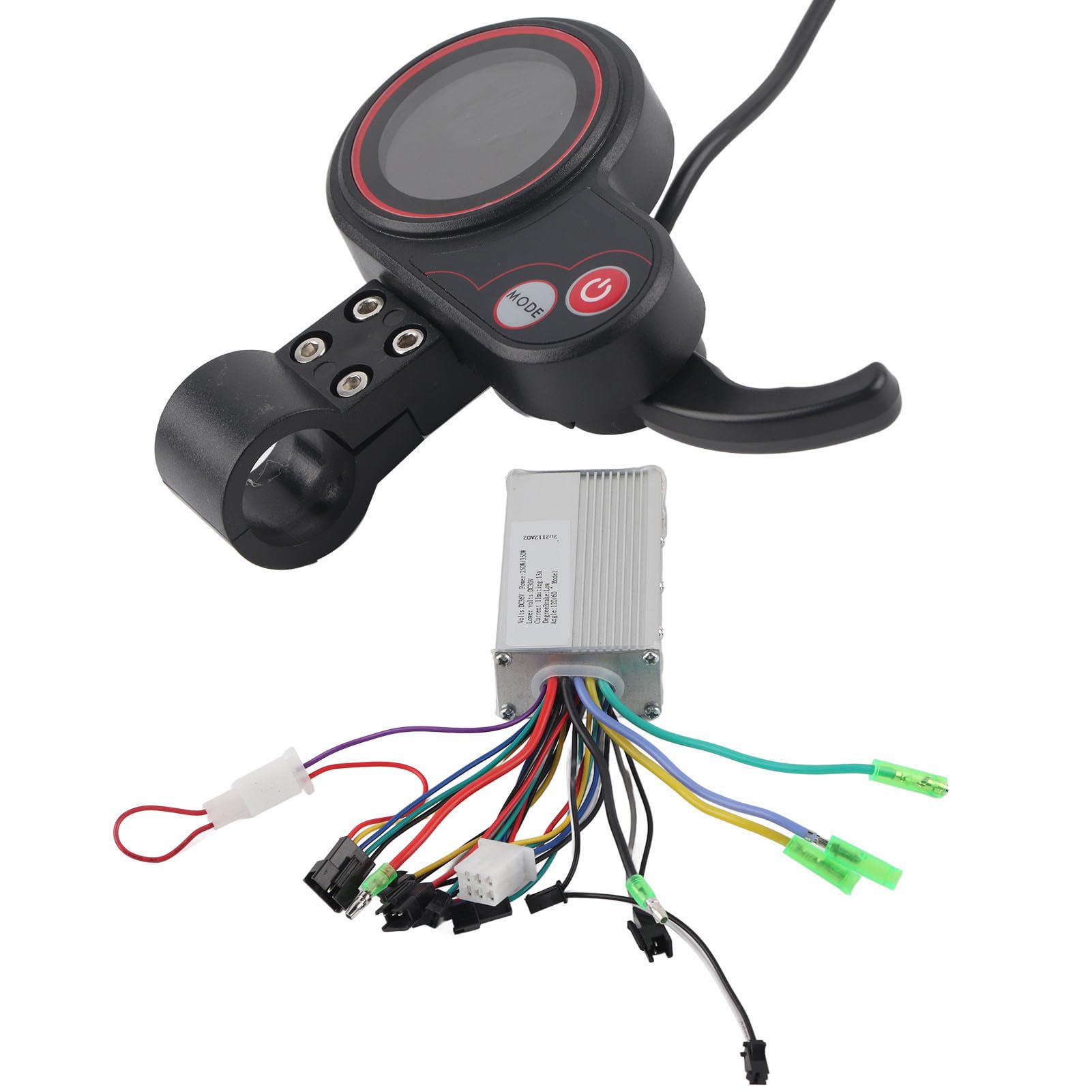 BuyWeek Contrôleur de Moteur de Vélo Électrique, 36V 250W/350W Contrôleur de Moteur Panneau de Commande à Écran LCD avec Manette de Vitesse pour Scooter Électrique Vélo Électrique(36V)