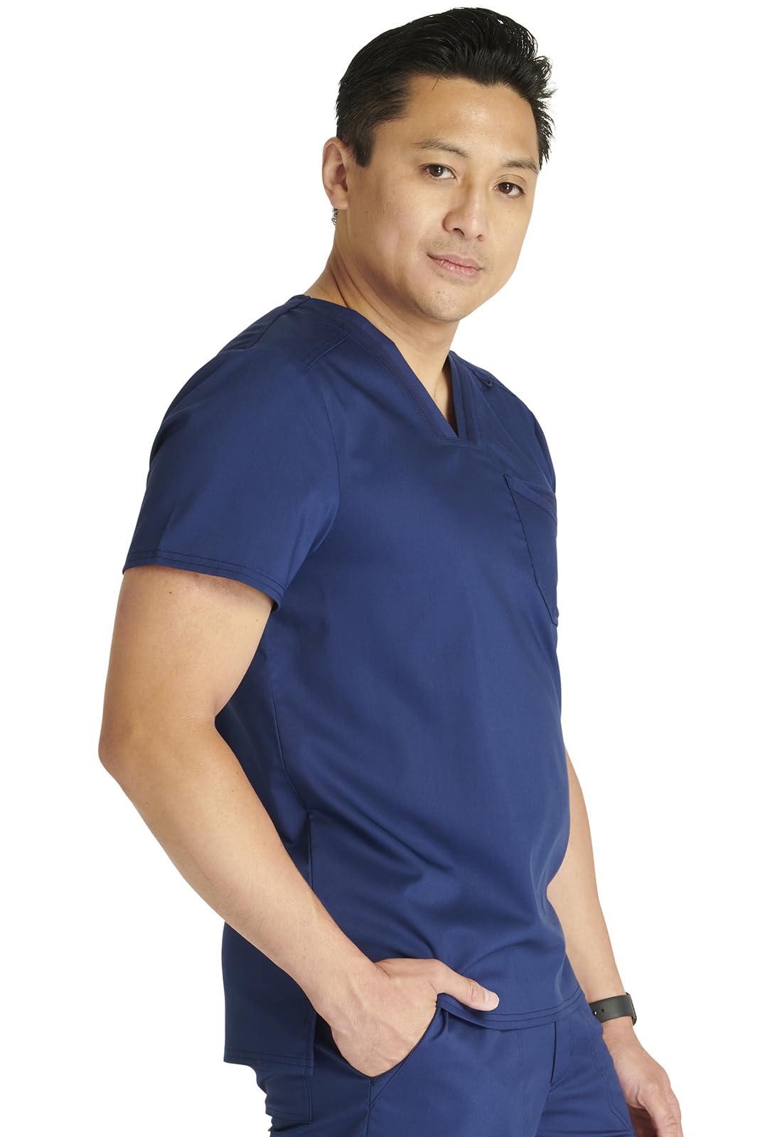 Cherokee Men Scrubs Top Workwear Revolution V-Neck WW751