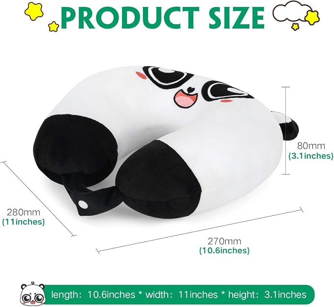 Almohada de viaje para niños Panda miniatura 2