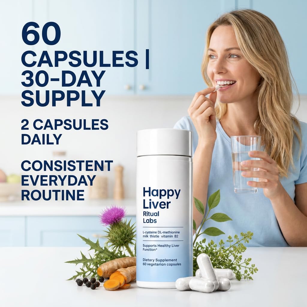Liver support , Happy Liver Ritual Labs, 60 Capsules — Amazon image 6