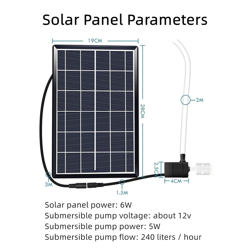 Solarna fontanna bambusowa z pompką – zewnętrzna dekoracja ogrodu zen feng shui, funkcja wody do trawnika i użytku wewnątrz – 40 cm bambusowy wodospad dla spokojnego relaksu