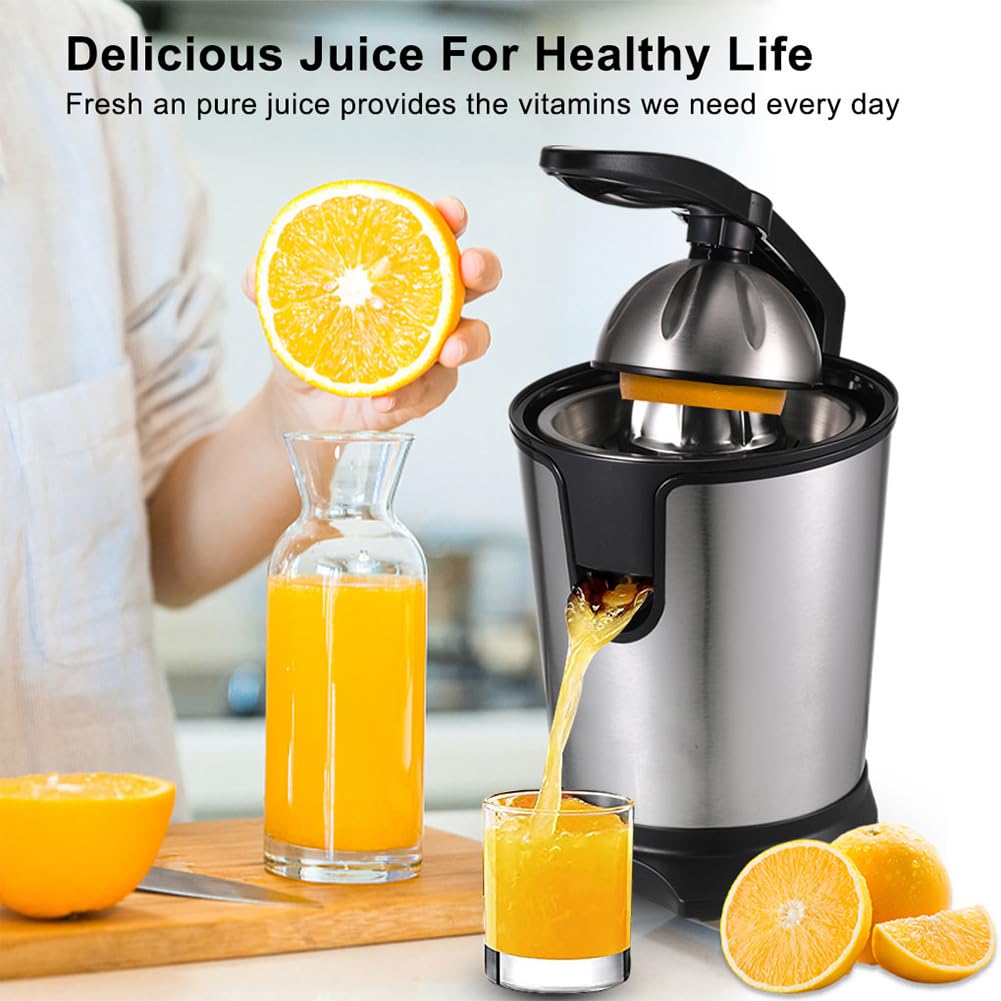 Exprimidor eléctrico de naranjas, separador de residuos de jugo portátil, exprimidor de frutas, mezclador de frutas para el hogar, exprimidor de jugo portátil multifuncional, para pomelos frescos