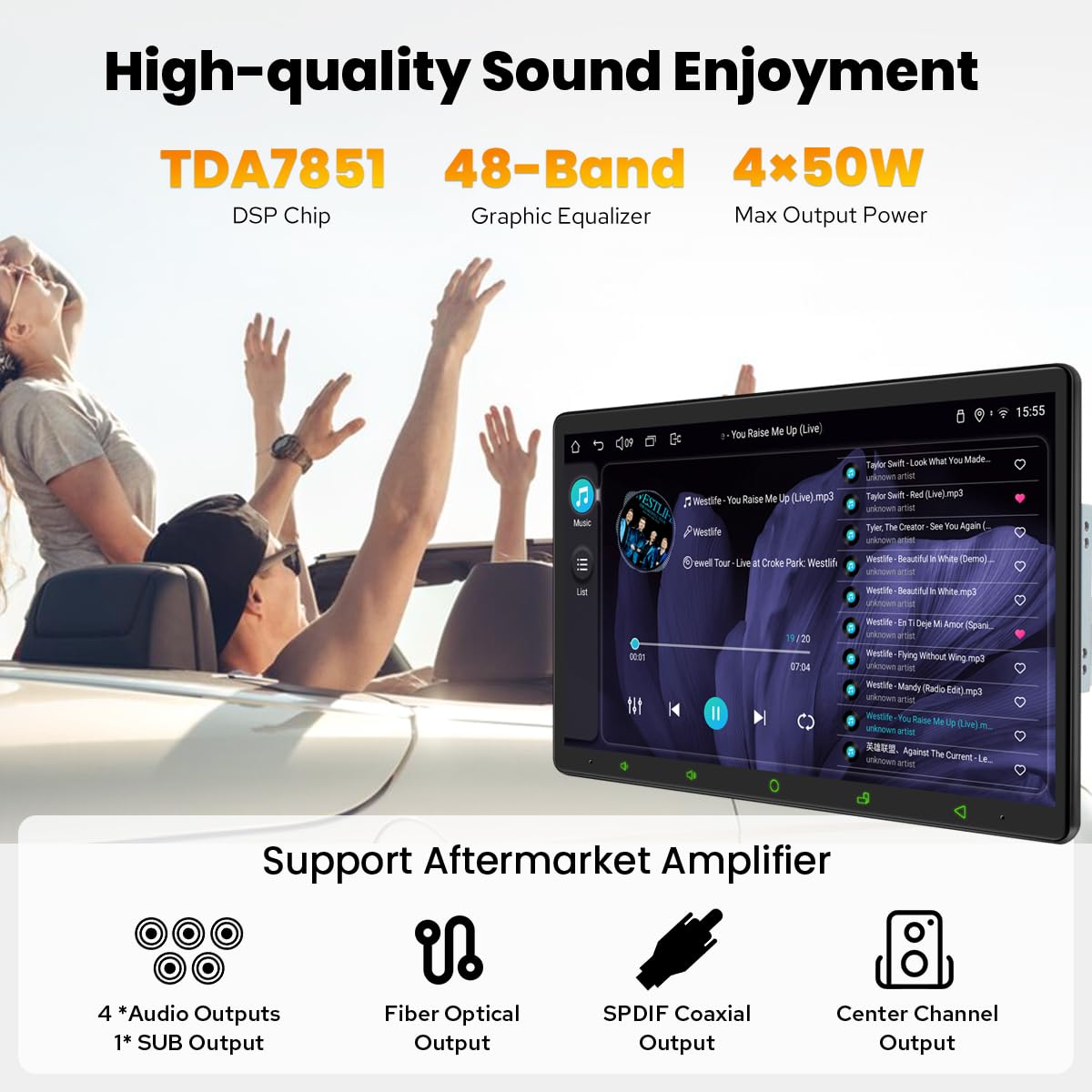 Amazon.co.jp: Joying 11.6インチ ダブルDIN カーステレオ カーラジオ