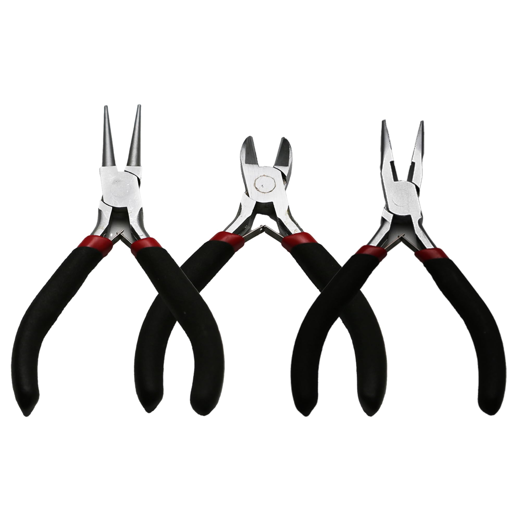 Alicates de punta de aguja y nariz redonda TMAX con corte limpio para cables