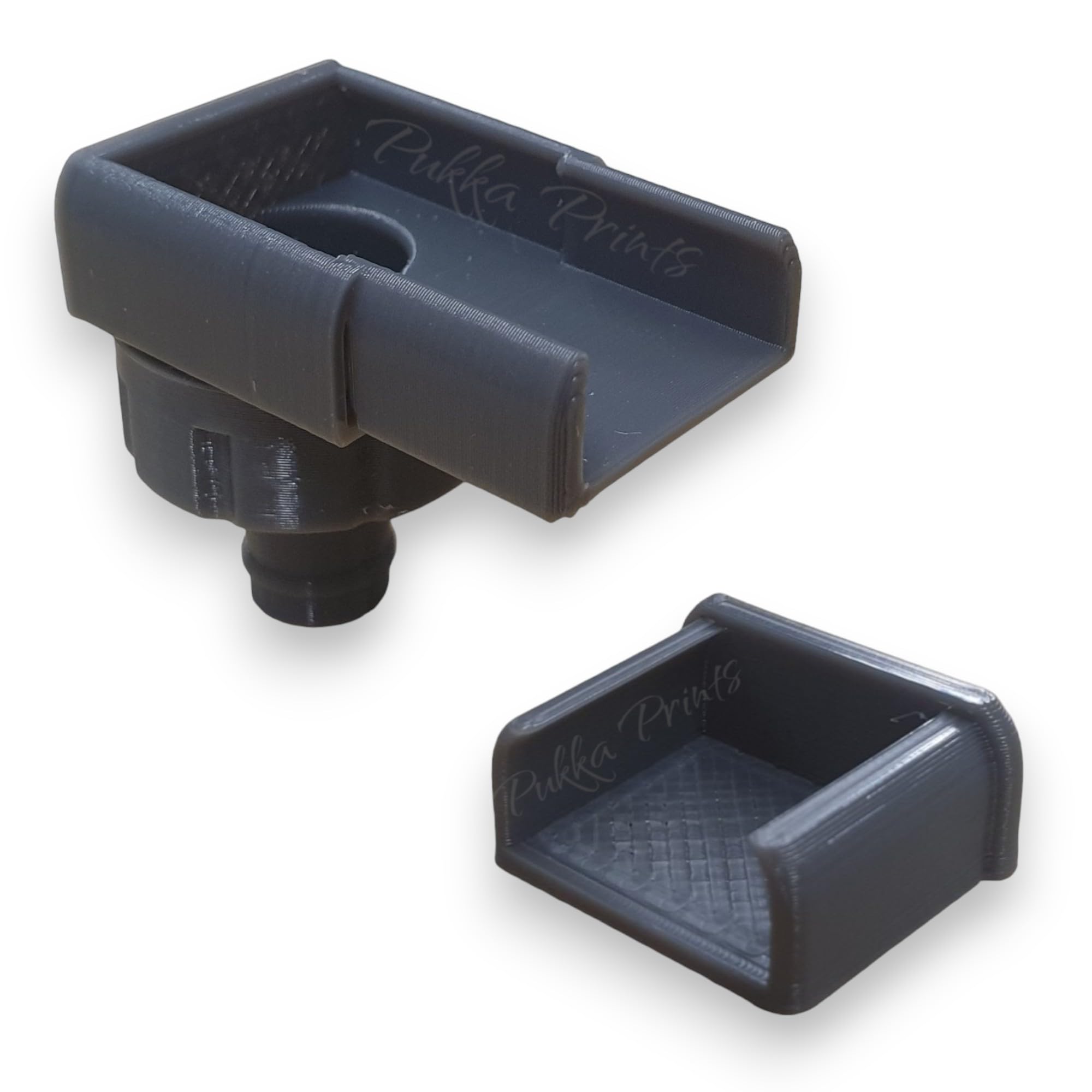 Greenhouse Gutter Outlet & Blank End Kit fits 25 x 10mm Gutter Compatible with Magnum, Grey
