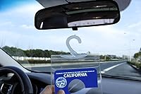 Vista 4 de Handicap Parking Placard Holder, Ultra Transparent Disabled Permit Protective Cover with Large Hanger by Tbuymax (Set of 2)