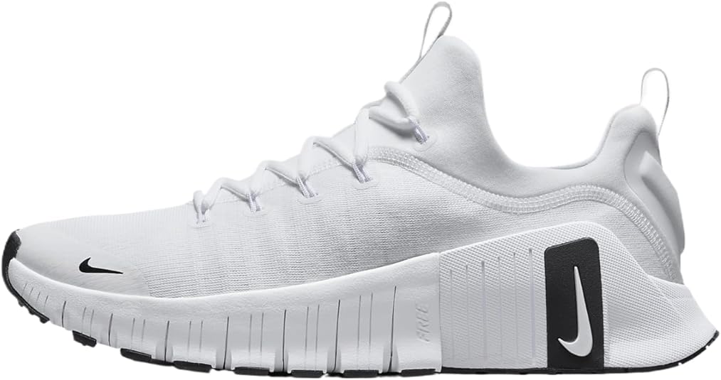 Nike Free Metcon 6 (Team Bank) Men's Workout Shoes (HM3754-100, White/White/Black) Size 11