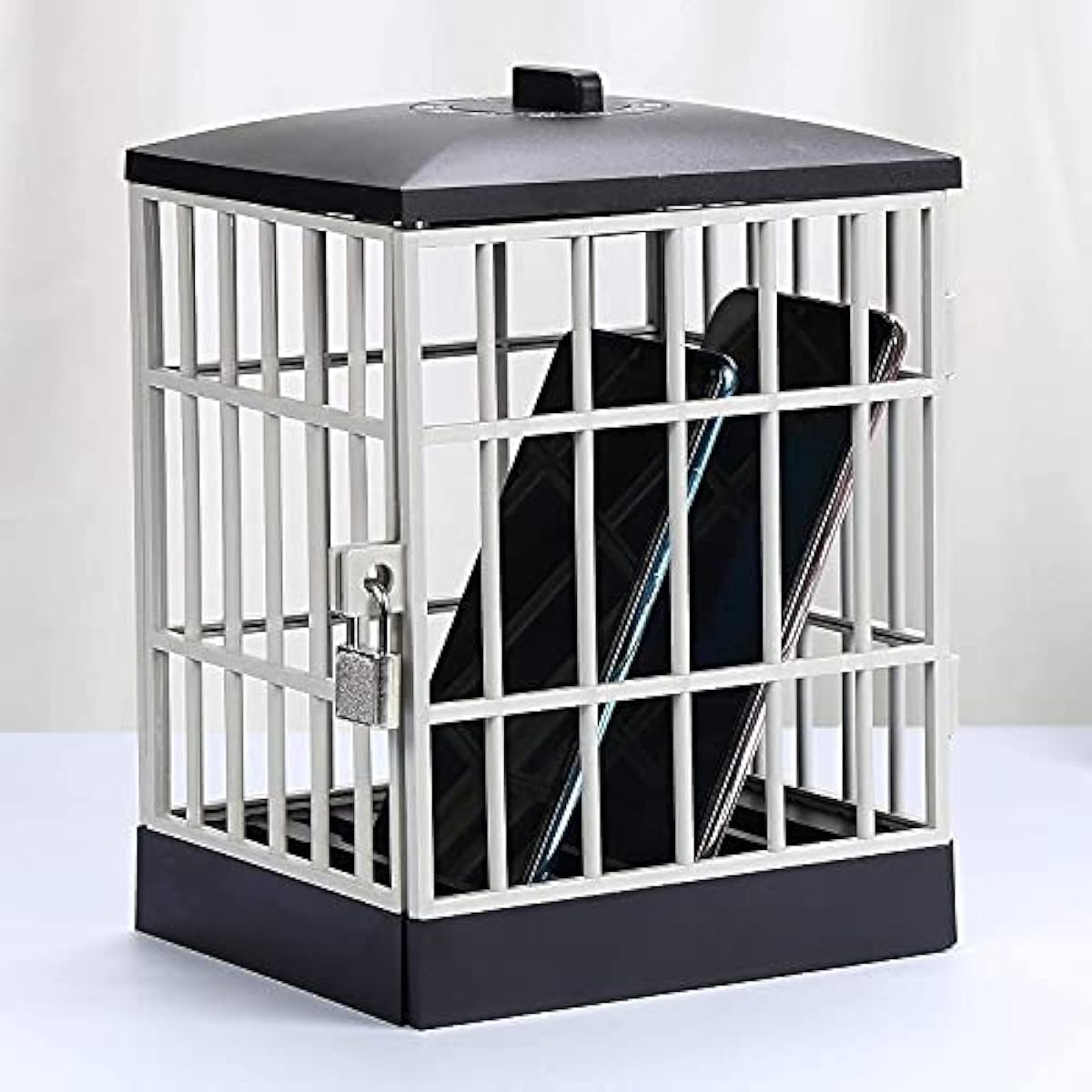 Cage de prison pour téléphone portable avec minuteur, boîte de rangement en métal avec clé, pour garder vos amis, votre famille et vous loin des smartphones