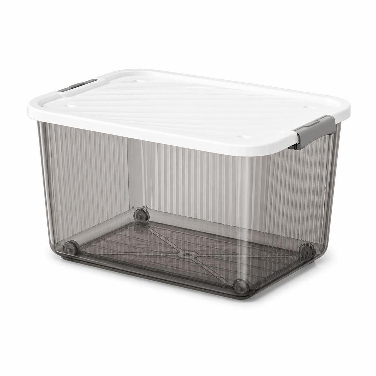 Caja Almacenamiento, Súper grande transparente negro