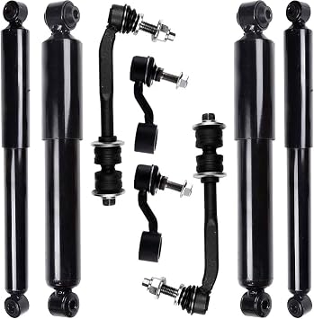 Struts Shock suspension kit for 2007 2008 2009 for Chrysler Aspen 2004 2005 2006 2007 2008 2009 for Dodge for Durango Front shock absorber Rear shock absorber Stabilizer Bar Link 8 Pcs, 911259