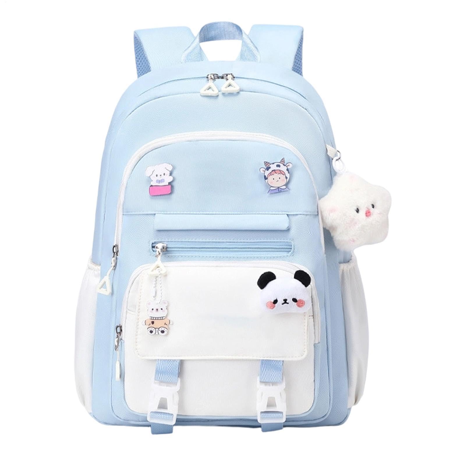 Zaino per bambini per ragazze, zaino per la scuola impermeabile con, Nero , Siehe Beschreibung, Vedi descrizione | Zaino per la scuola per studenti, aule, picnic e viaggi su strada, campeggio, viaggi, escursioni, sport