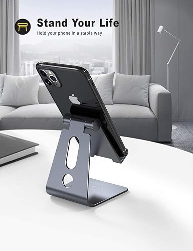 Miniatura 9 de Lamicall Soporte de teléfono universal ajustable Negro