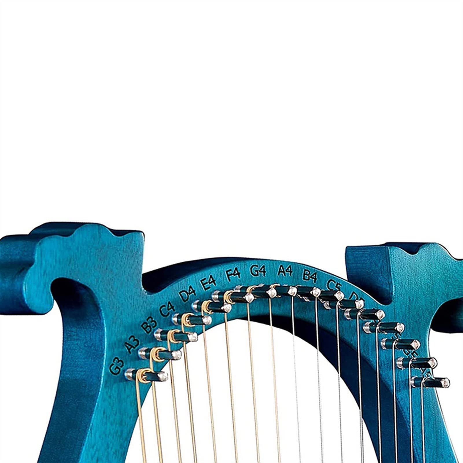 16-strunowa mahoniowa lira harfa unikalne wzory rzeźbione symbole fonetyczne instrumenty harfowe,Harfa