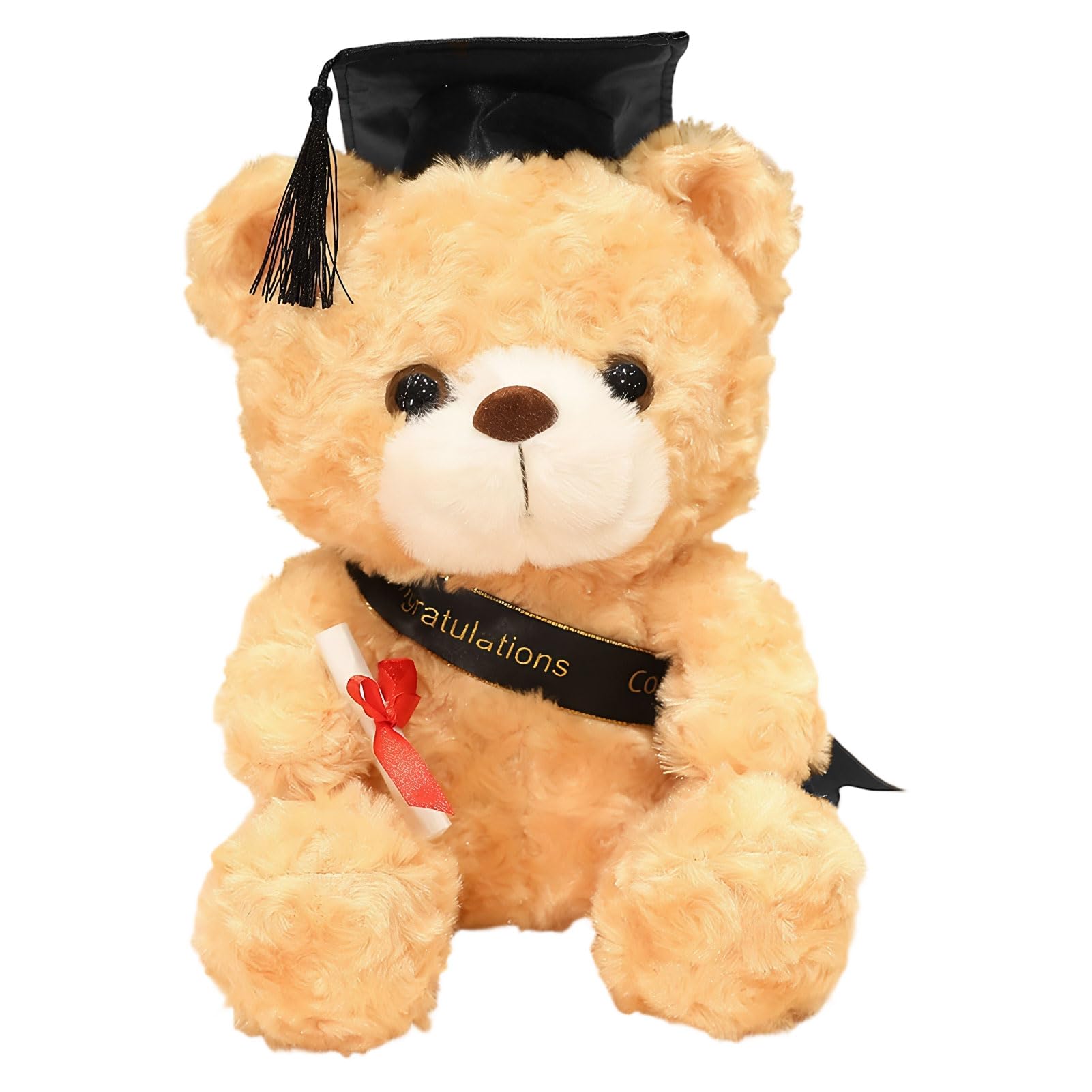 Joyesplay Graduation Teddy Bear,Plush Graduation Bear with Bachelor Hat Congrats Grad Graduation for Graduation Gift 2026 (Black)