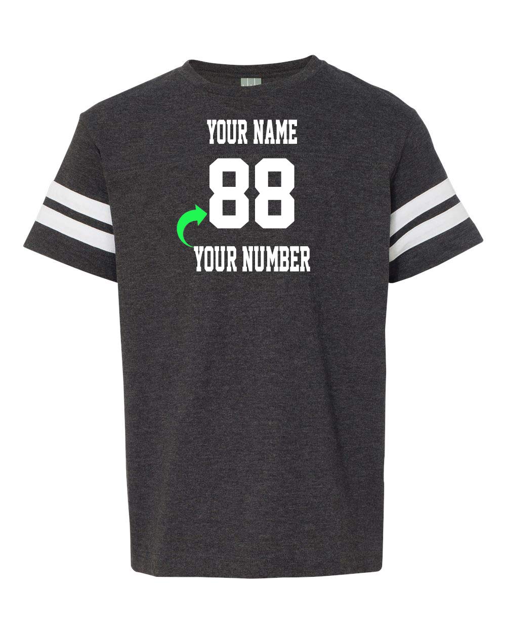 Customized Style Football T Shirt Jersey for Youth Personalized with Name and Number