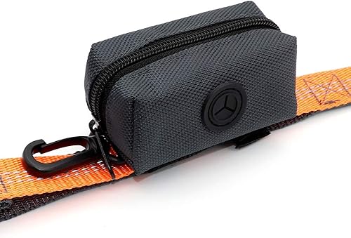 SLSON Dispensador de bolsas de basura para mascotas, bolsa con cremallera, bolsa portátil para excrementos de perro, accesorio para correa, bolsas