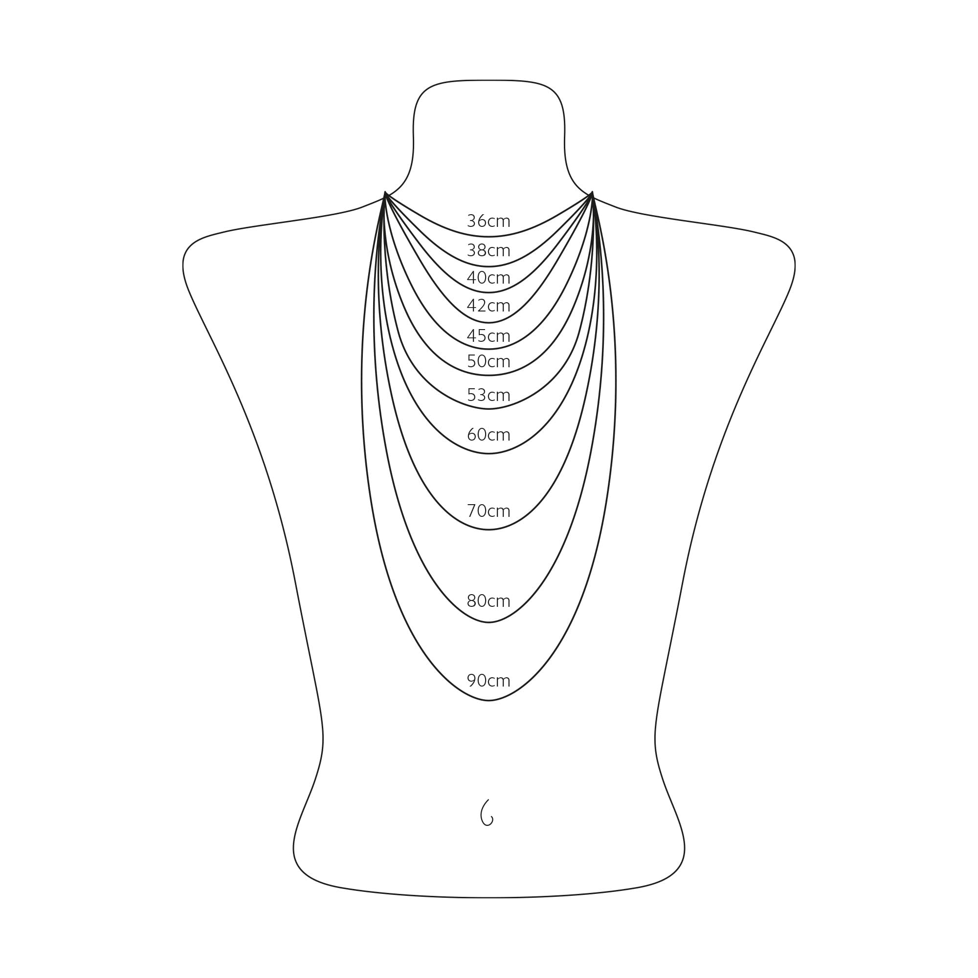 THOMAS SABO Collar con colgante de circonita blanca de plata de ley 925 KE2210-051-14, talla única, Plata esterlina, Circonia cúbica
