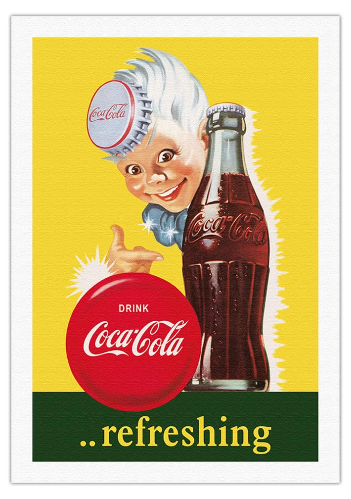 ビンテージコカ・コーラ広告アート　特製ミラー　 Refreshing Amazon.co.jp: トレードマーク コカ・コーラ ヴィンテージ