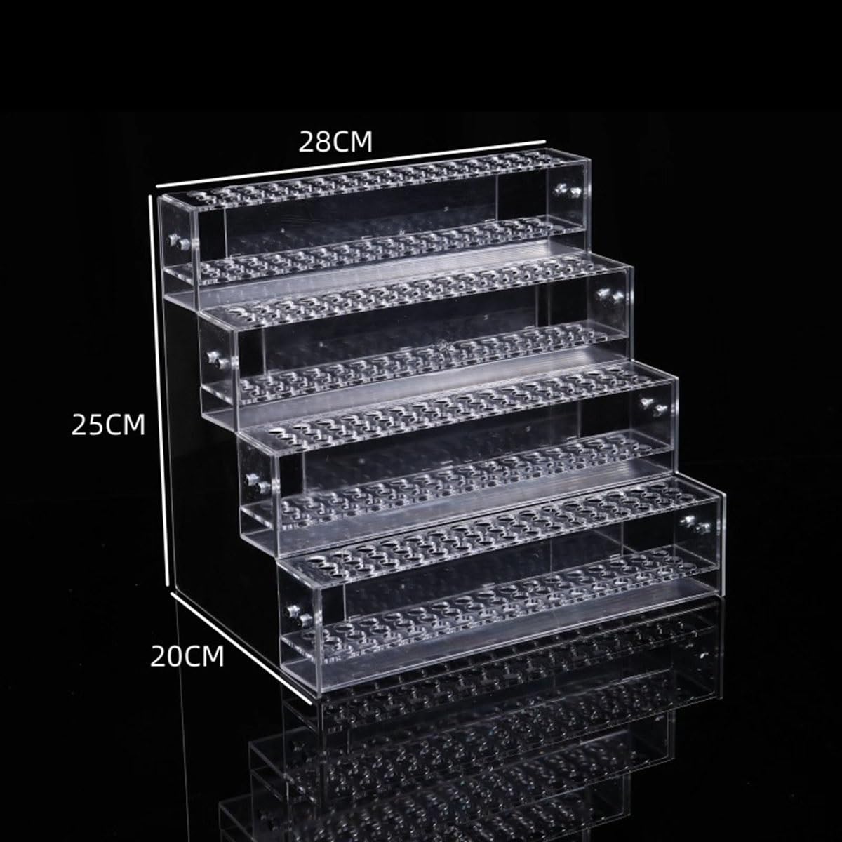 Acryl-Stift-Organizer-Ständer, mehrstufige Aufbewahrung mit Fächern für Kunstmarker, Bürobedarf, Einzelhandel-Display – Schreibtisch-Zubehör für ordentliche Organisation