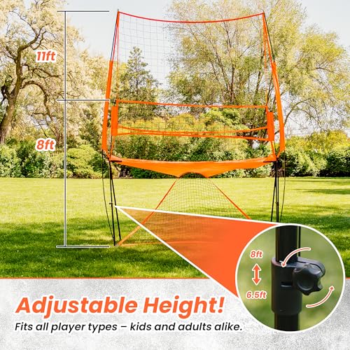LBH® - Volleyball net for Backyard, Volleyball Training Equipment Outdoor & Indoor, Volleyball Practice Net, Trainer Equipment for Kids and Adult, Hitting Trainer nets rebounder - Image 5