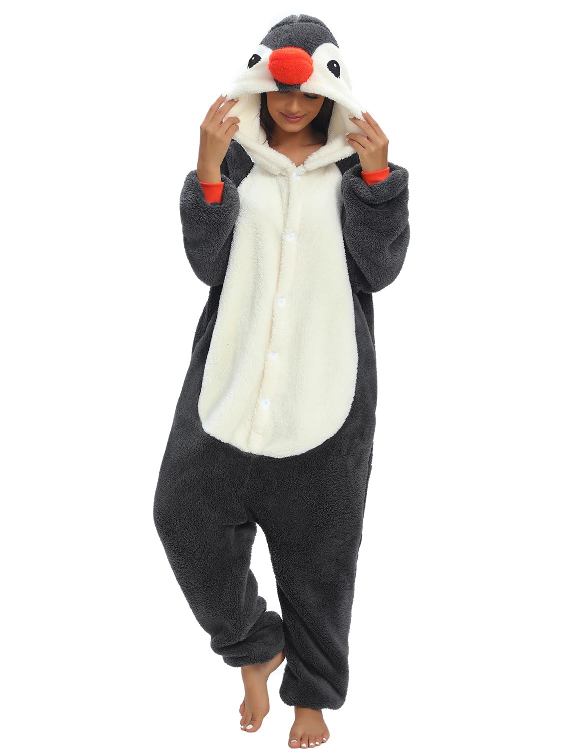 Unisex Kigurumi Pyjama für Erwachsene, Anime-Tier-Kostüm, Co