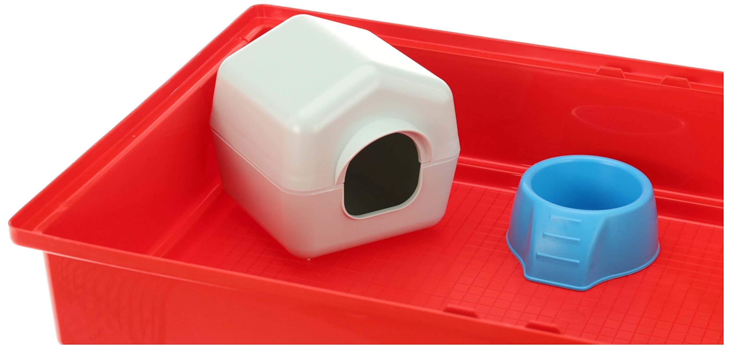 Ferplast Cage pour Hamsters Petits Rongeurs CRICETI 9,Cage Hamster en Plastique, Accessoires Inclus: Roue Hamster, Biberon, Maison Hamster, Mangeoire 46 x 29,5 x h 23 cm.