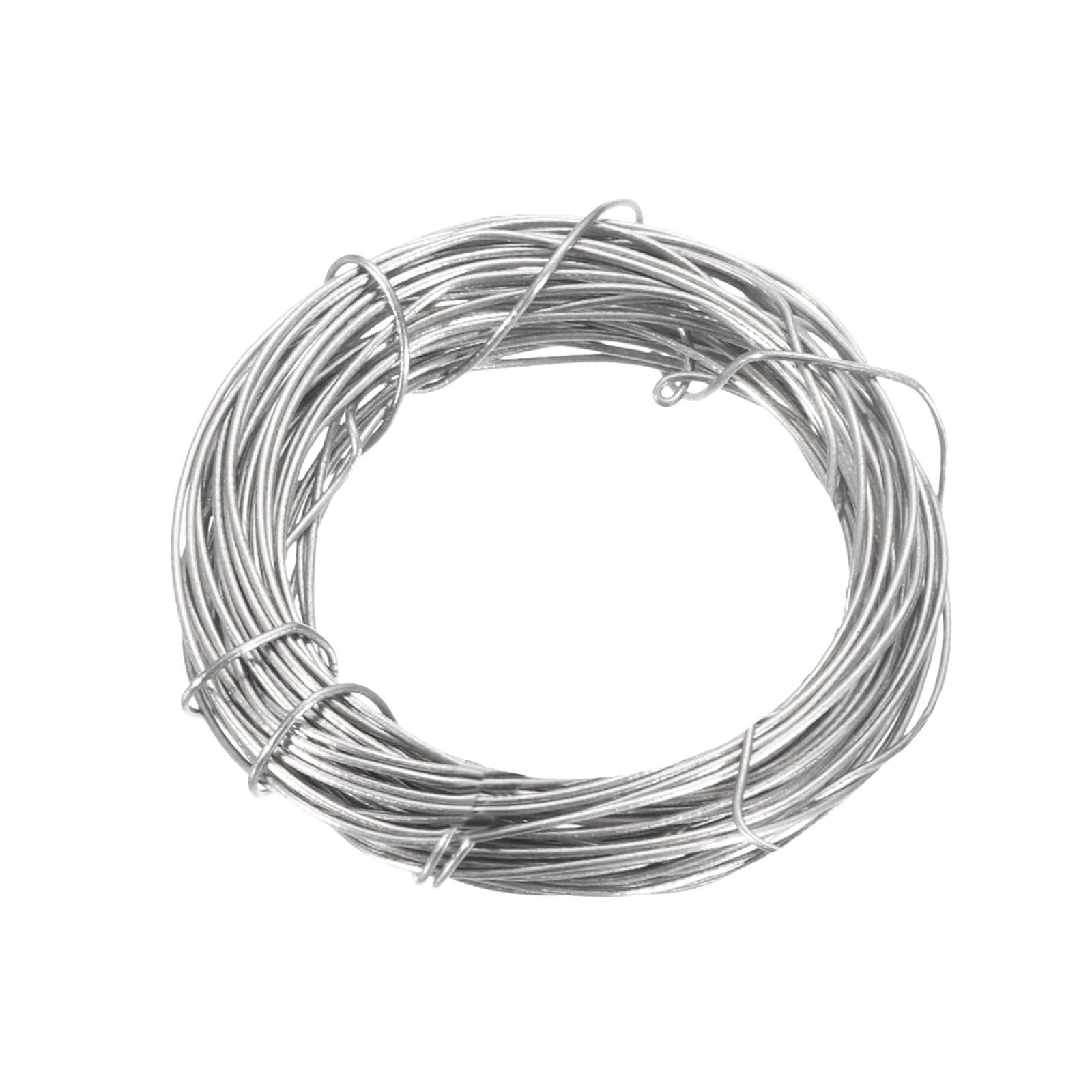 sourcing map Titanium Wire, 16 Feet x 0.5mm 24 Gauge TA1 Pure Titanium Soft Welding Round Metal Craft Wire for Jewelry Crafts Making Soldering Electric Power (Silver Tone)
