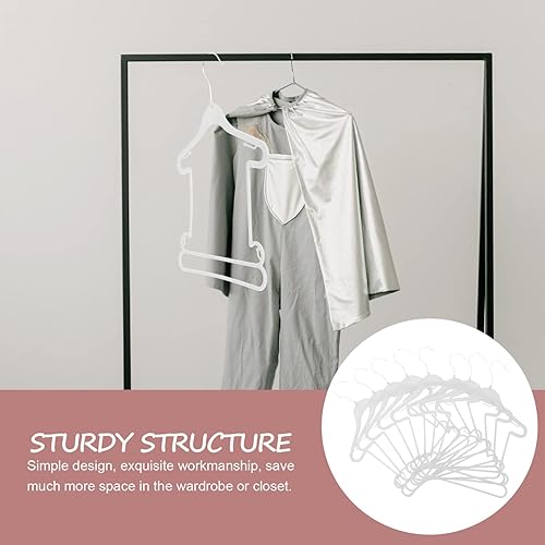 Miniatura 3 de Zerodeko Juego de perchas para niños y niñas, 10 perchas acolchadas de plástico antideslizantes resistentes a las arrugas