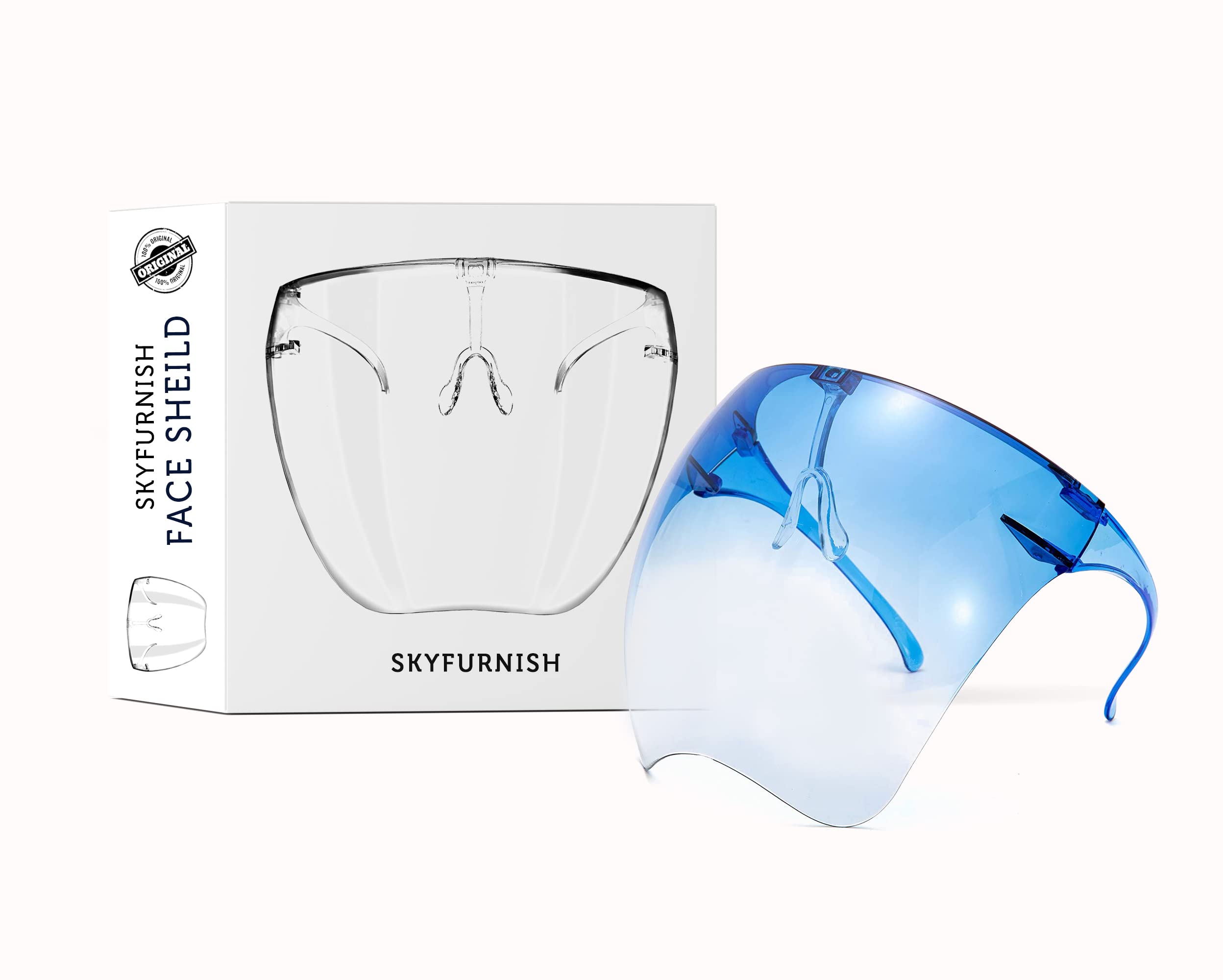 See full amazon price history chart for SKYFURNISH Face Shield for Men Women and Kids , Full Safety Multipurpose, Anti-Fog, Scratch Resistant Clear Face, Cover, Crystal Clarity, Transparent, Breathable and Comfortable (Blue) SKYFURNISH Face Shield for Men Women and Kids , Full Safety Multipurpose, Anti-Fog, Scratch Resistant Clear Face, Cover, Crystal Clarity, Transparent, Breathable and Comfortable (Blue) (B09VDZ41Z6) Amazon Price History, Amazon Price Tracker