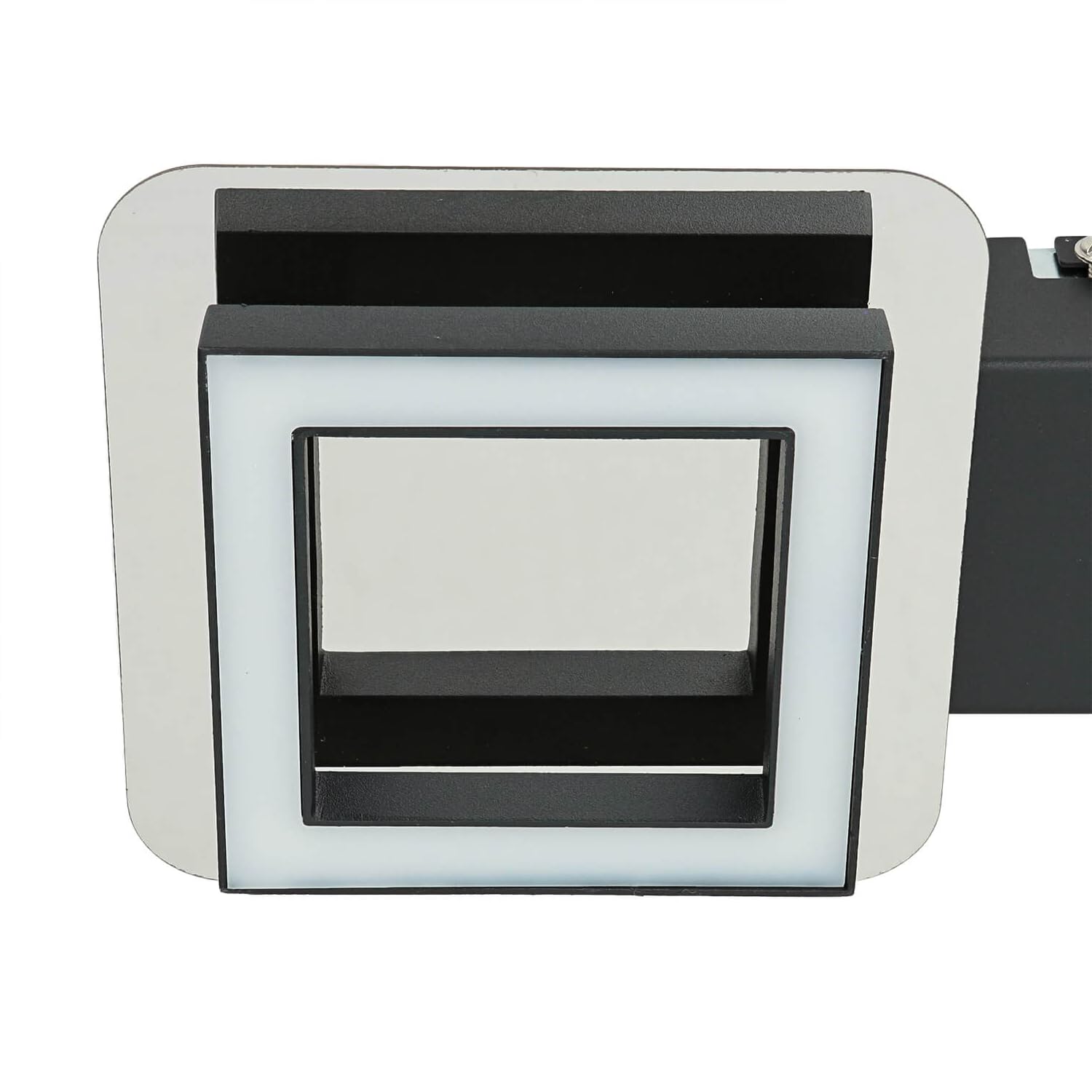 Lampa sufitowa LED metal W: 28 cm mały czarny chrom 4200 K 600 lm neutralny biały łazienka lampa sufitowa oświetlenie salonu
