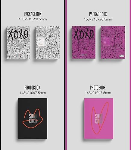 Miniatura 3 de JEON SOMI - El primer álbum XOXO [X+O conjunto completo ver.] (1er álbum) 2 álbum+CulturaRegalo coreano (pegatinas decorativas, tarjetas de fotos)