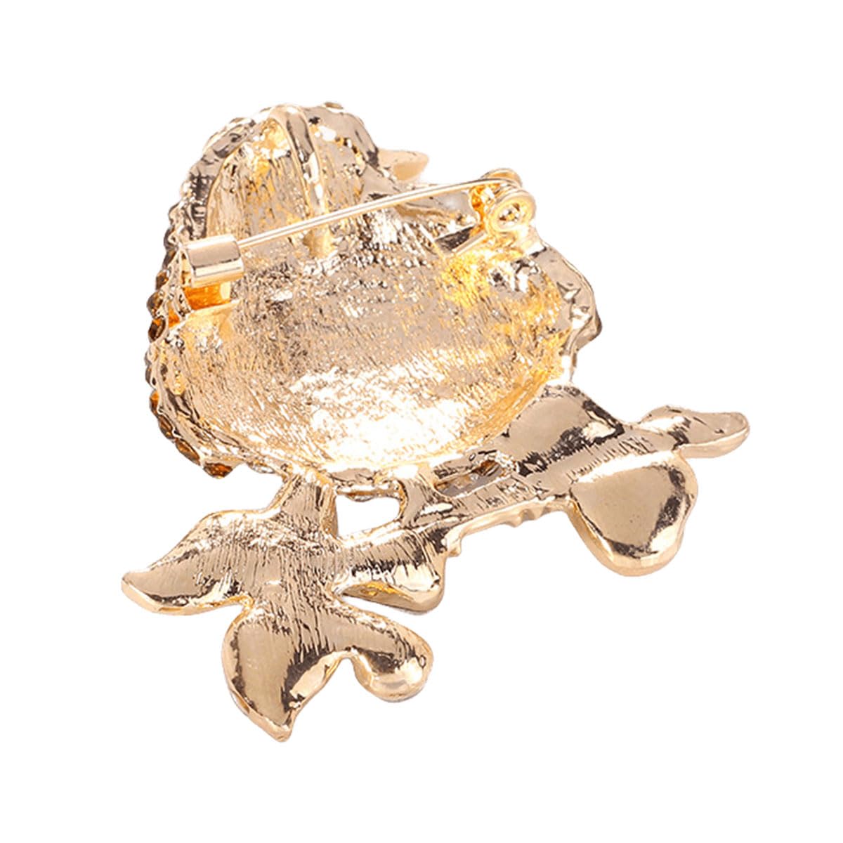 FAIRYGATE Brooch Pins Retro Crystal Rhinestone Brooches for Shirt Collar Decoration, B20 - 3