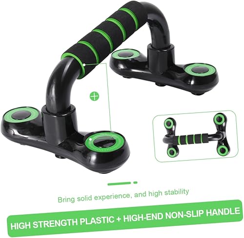 Miniatura 6 de Garneck Barras de flexión para hombre, resistentes soportes de flexión, marco portátil, mango antideslizante para entrenamiento de tríceps de pecho,