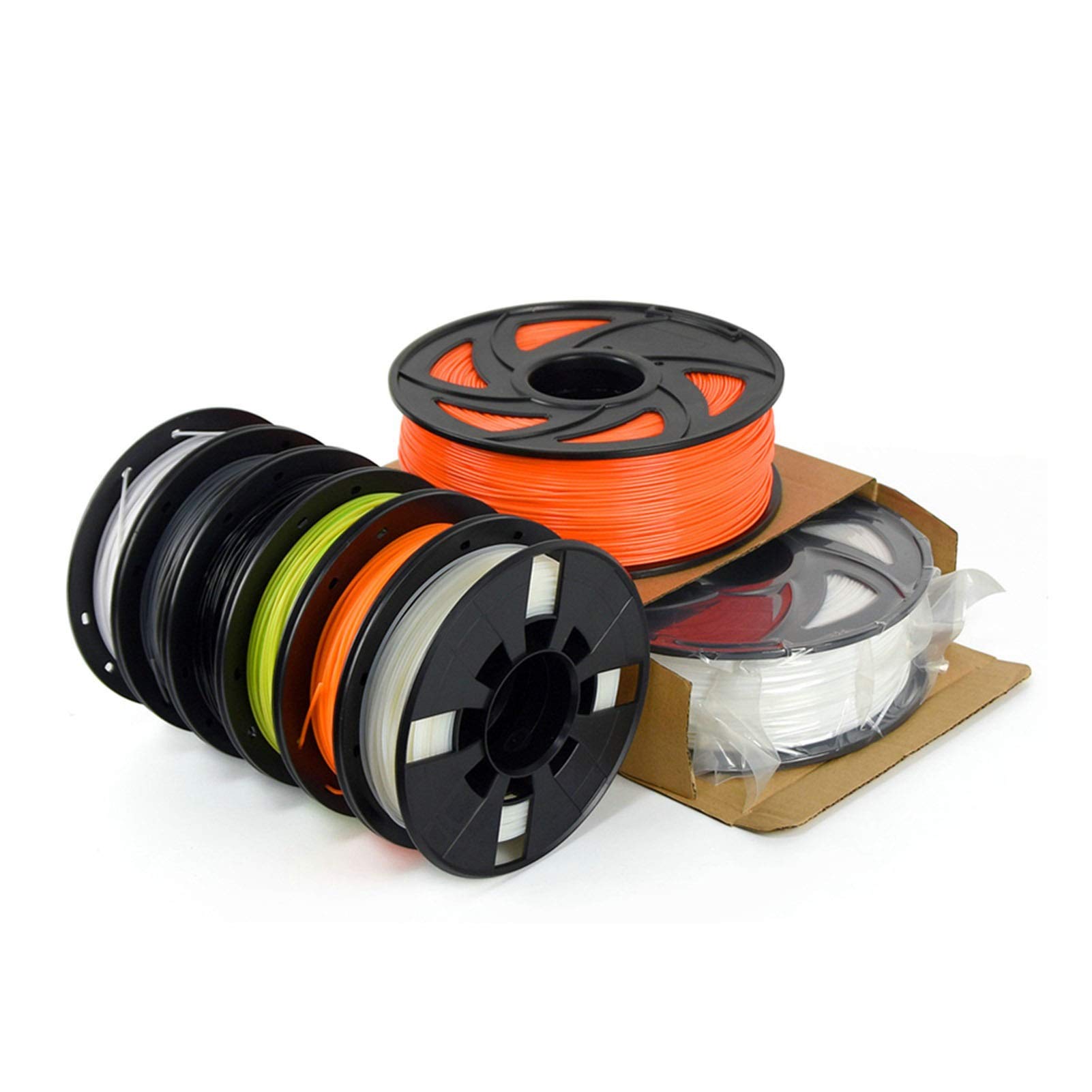 3D-PLA/ABS/PETG-Filament, 1,75 mehrfarbig, 1 kg, Kunststoffspulen-Filament, 3D-Drucker-Filament Impressora 3D-Filamento (Farbe: PLA 1 kg rot)