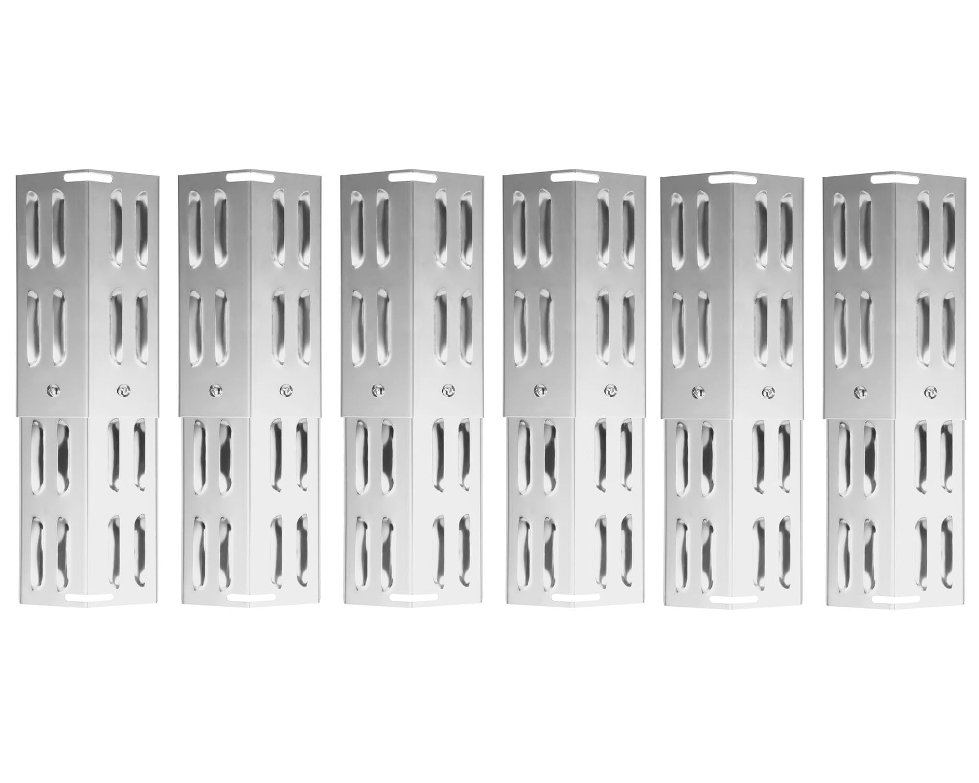 WELL GRILL 29 cm to 43 cm Universal Flavorizer Bars Flame Distributor Gas Grill BBQ Aroma Rails Accessories for Taino, Landmann, Burnhard and Most Gas Grills, Pack of 6
