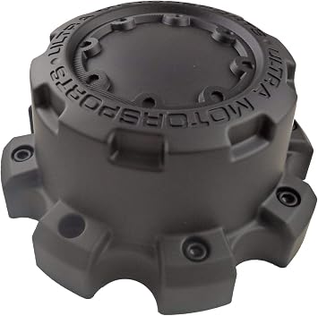 Ultra Motorsports 8 Lug Matte Black Wheel Center Cap Qty ONE Pn 89-9880B