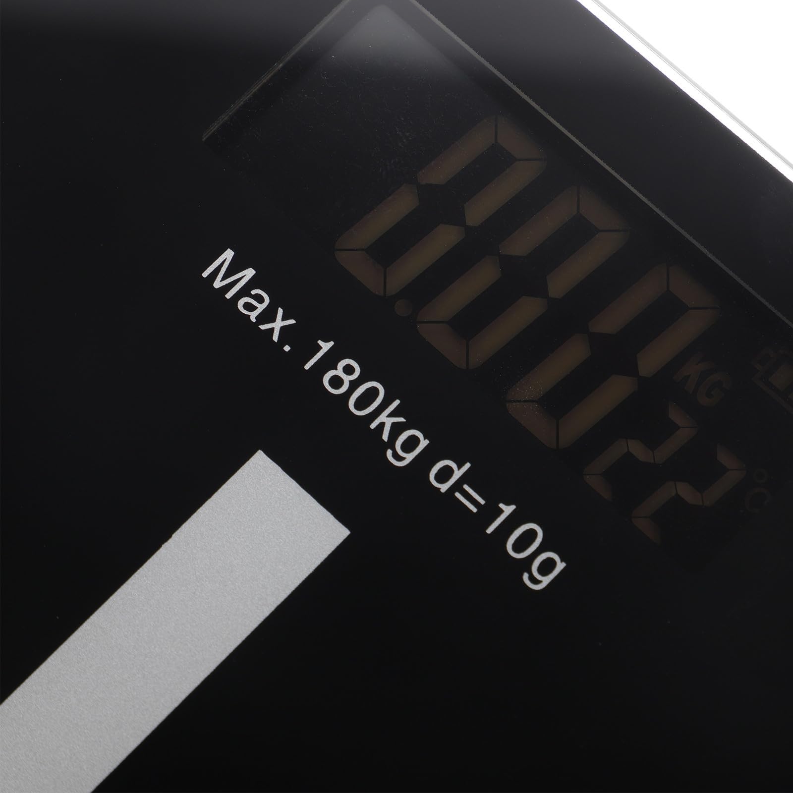 DECHOUS Báscula Digital de Peso Corporal Carga Usb, Superficie de Vidrio Negro, Capacidad de Carga Alta, Diseño Simple y Elegante para Uso Doméstico