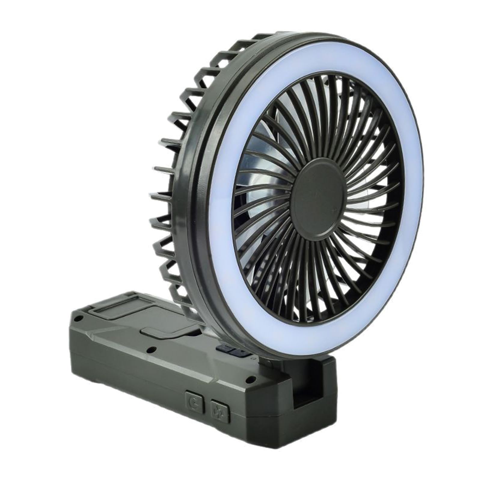 Zxfdsfdbnm Portable Camping Fan with LED Light, 4-Speed USB Rechargeable, Lightweight for Outdoor Hiking & Tent Rechargeable Camping Fan Light with LED