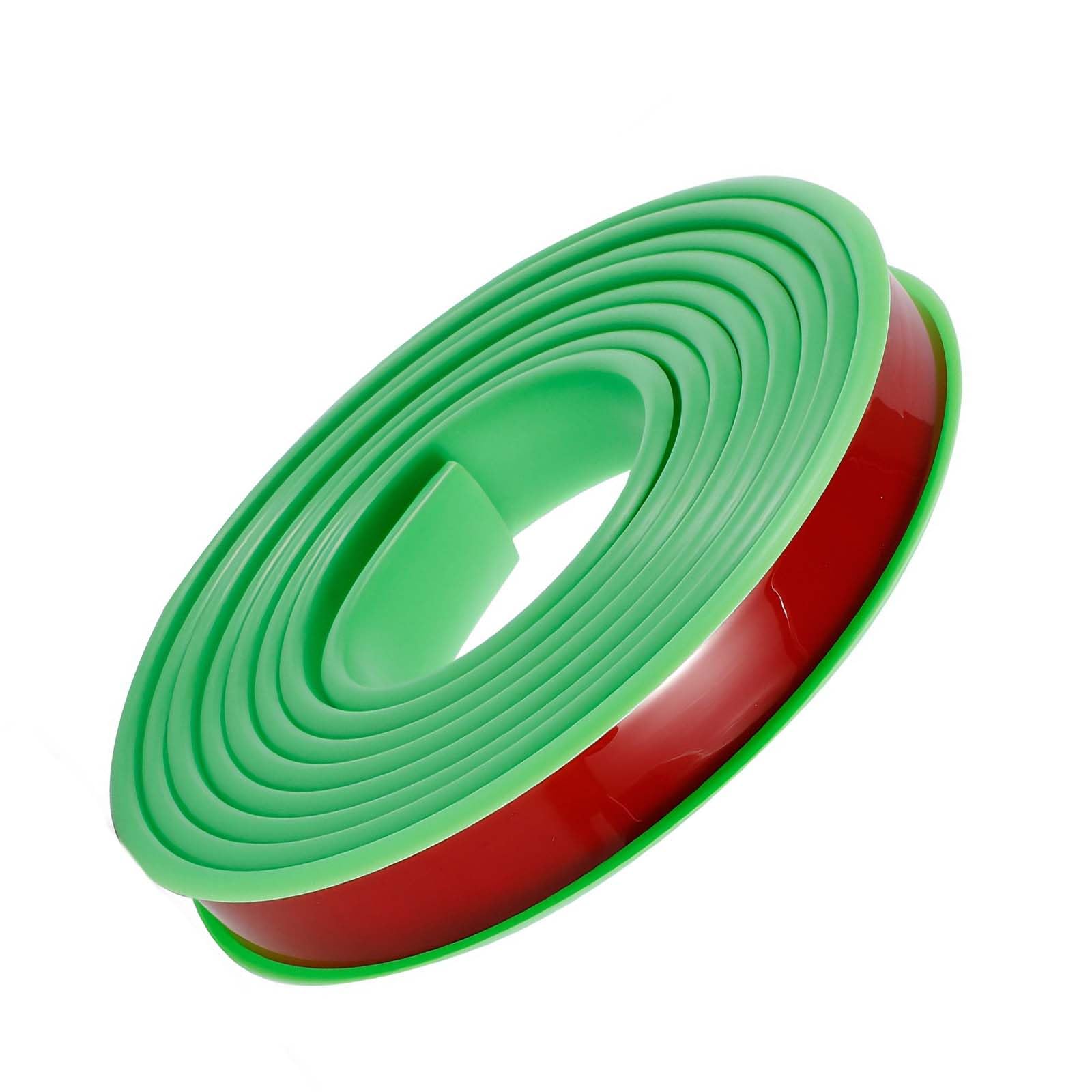 U-Shape Flexible Furniture Edge Banding, 10m U-Shape Flexible Self-Adhesive TPE Edge Banding Wood Waterproof(Green,Inner Width 32mm)