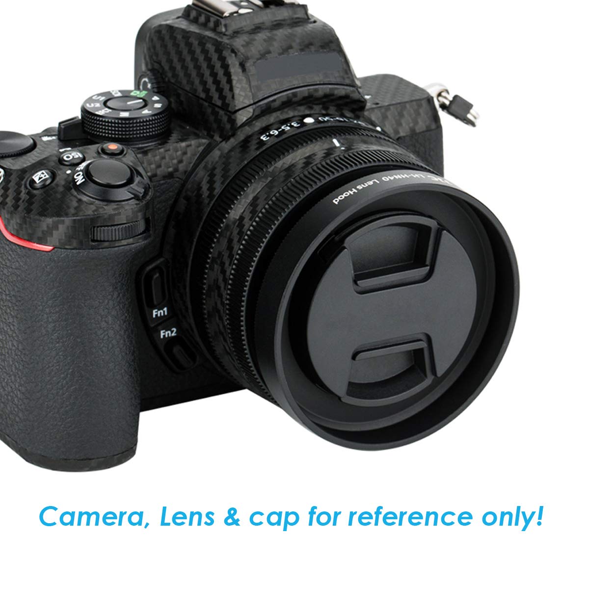 2 Bouchons Objectif Clip 46 Mm Pour Nikon Z 16-50mm, Olympus, Fuji - Avec Cordon Anti-perte - 6
