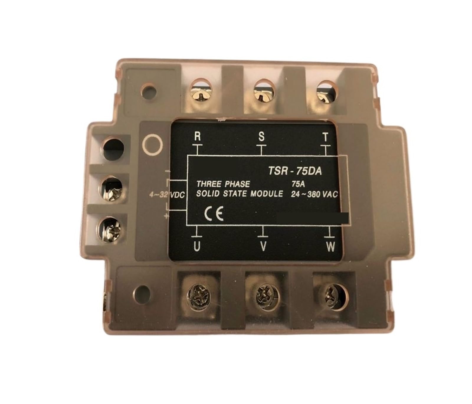 CJKXPZMH 25A 40A 75A 100A TSR-75DA Three-phase input 4-32V DC load 24-380V AC single phase AC solid state relay(100A)
