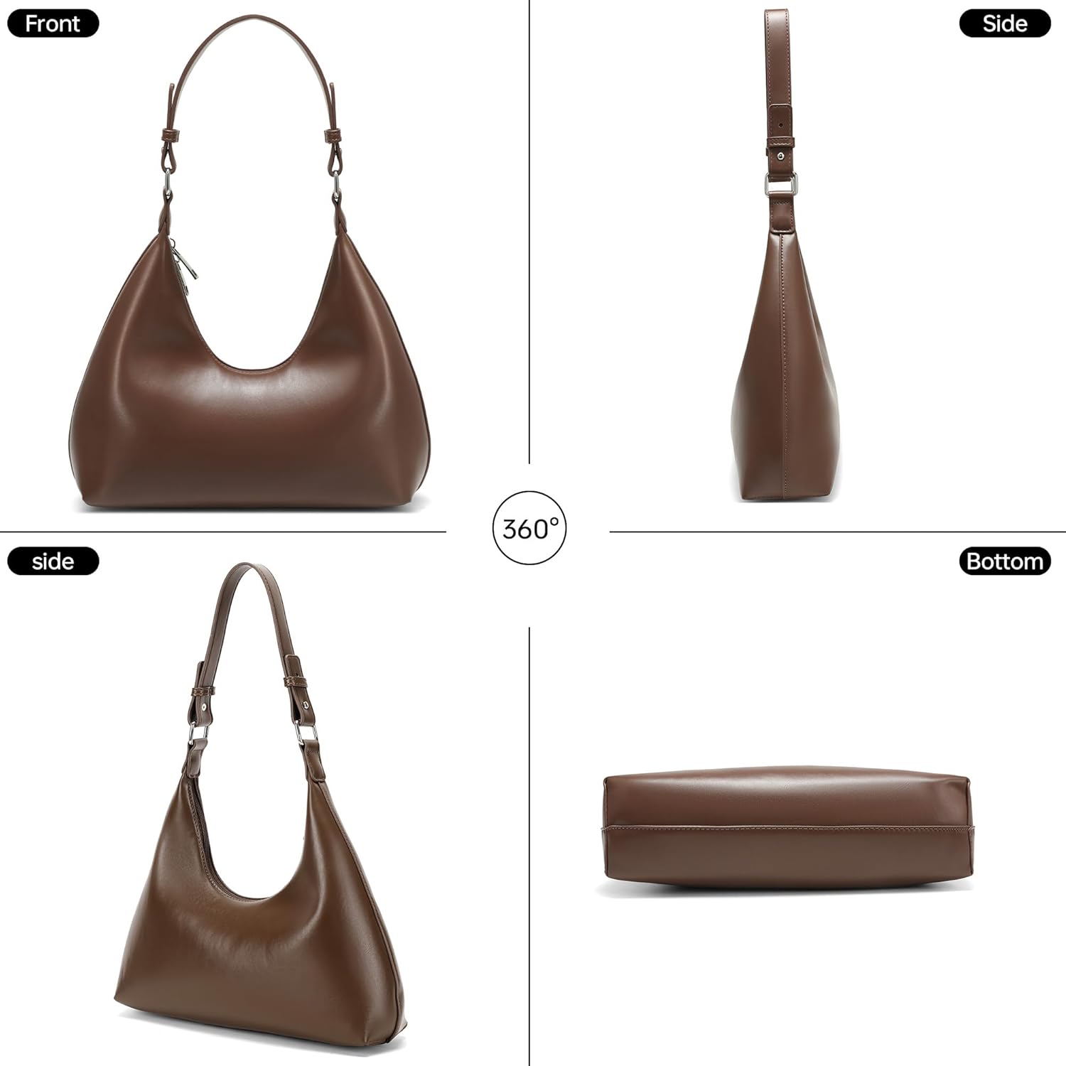 GEMIU Shoulder Bag for Women,Handbag Purse Hobo Bag Handbags with Zipper Closure