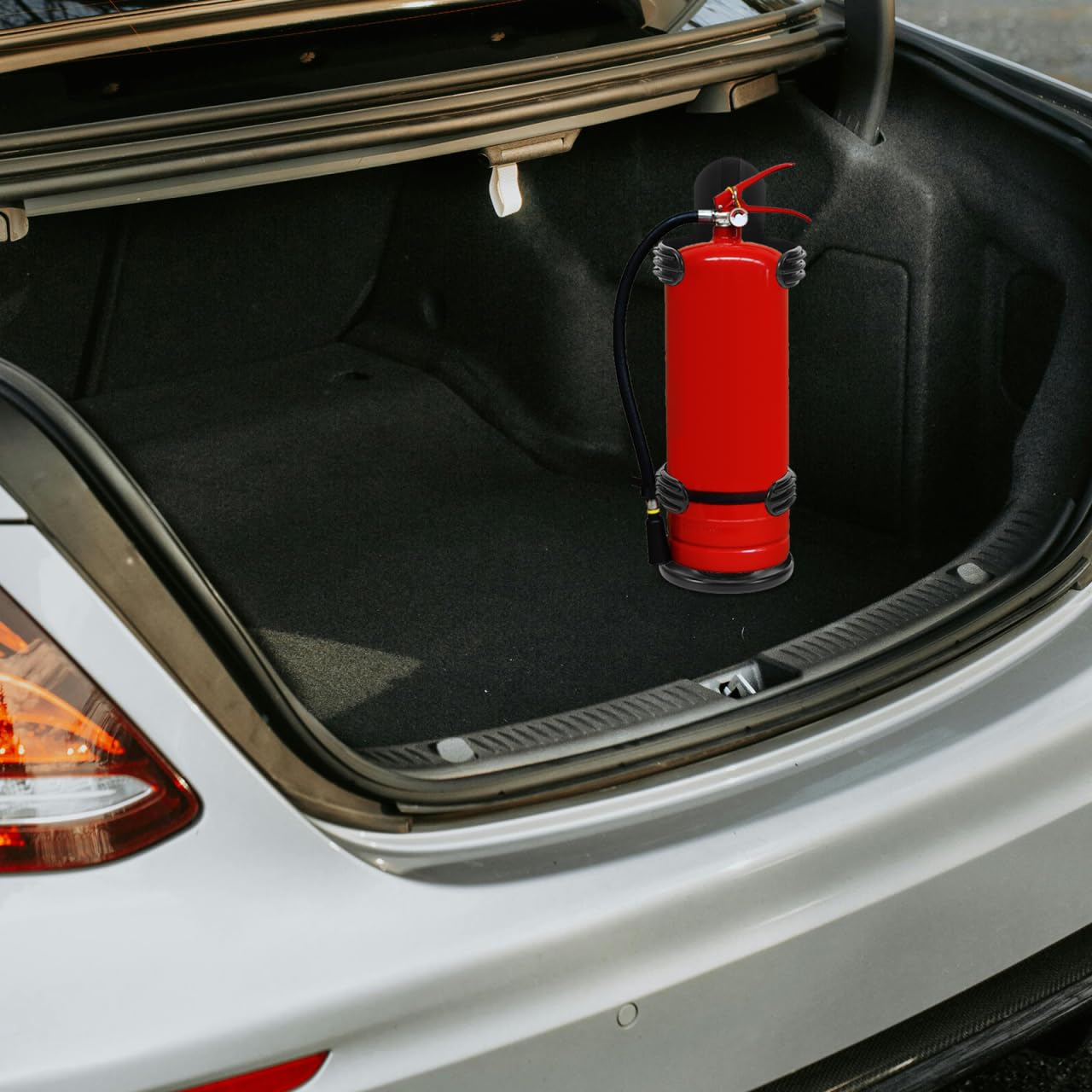 ULTECHNOVO Soporte para extintor de incendios en el coche, soporte de montaje para extintor de incendios, puerta de extintor de incendios para coche, soporte de montaje para extintor